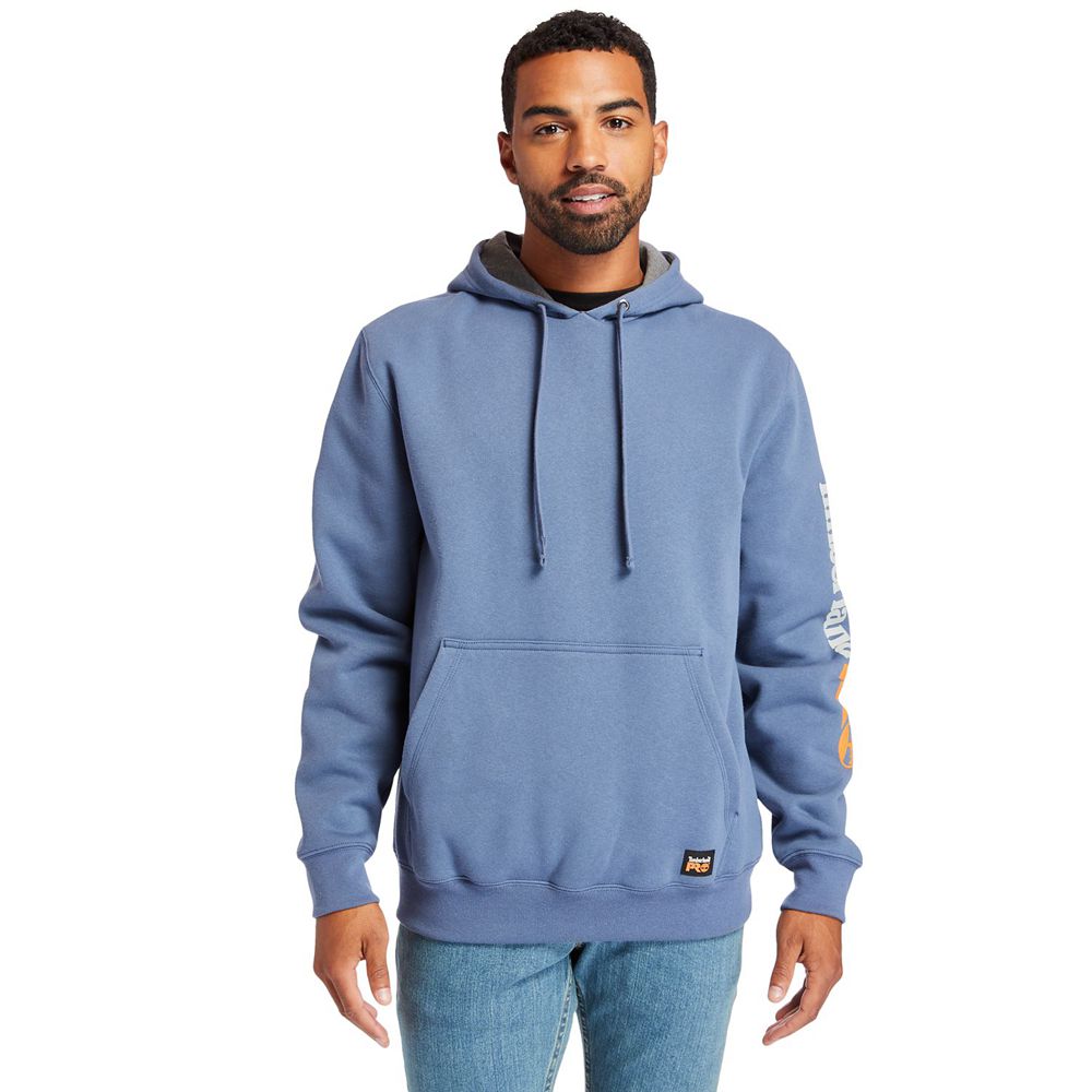 Timberland Mens Sweatshirts PRO® Hood Honcho Pullover Hoodie - Blue - India SG0793524